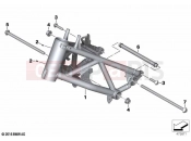 BMW Motorrad BMW 2020 R models R nineT Pure (0J11, 0J13) Front frame | Front frame