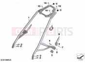BMW Motorrad BMW 2020 R models R nineT Pure (0J11, 0J13) Passenger frame | Passenger frame