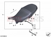BMW Motorrad BMW 2020 R models R nineT Pure (0J11, 0J13) Seat bench 2 | Seat bench 2
