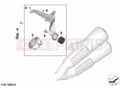 BMW Motorrad BMW 2022 R models R nineT Pure 20 (0L61,0L63) Rear silencer without pillion frame | Rear silencer without pillion frame