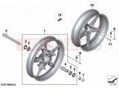 BMW Motorrad BMW 2021 R models R nineT Pure 20 (0L61,0L63) Cast rim 3 | Cast rim 3