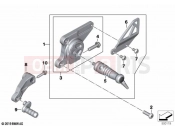 BMW Motorrad BMW 2020 R models R nineT Scrambler (0J31, 0J33) Footrest system, left | Footrest system, left