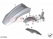BMW Motorrad BMW 2022 R models R nineT Urban 20 (0L91,0L93) Front-wheel cover, primed | Front-wheel cover, primed