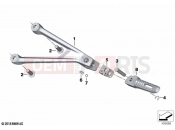 BMW Motorrad BMW 2021 S models S 1000 R (0E51, 0E53) Rear footrests 2