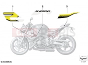 BMW Motorrad BMW 2021 S models S 1000 R (0E51, 0E53) Stick-on label 2 | Stick-on label 2