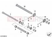 BMW Motorrad BMW 2021 S models S 1000 R (0E51, 0E53) Rear swinging fork, bearing