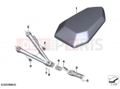 BMW Motorrad BMW 2021 S models S 1000 R (0E51, 0E53) Retrofitting passenger seat