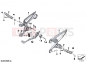 BMW Motorrad BMW 2021 S models S 1000 R (0E51, 0E53) Footpeg system 2 | Footpeg system 2
