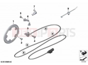 BMW Motorrad BMW 2021 S models S 1000 R (0E51, 0E53) Speed sensor, front