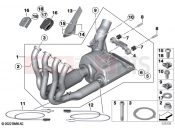 BMW Motorrad BMW 2021 S models S 1000 R (0E51, 0E53) Exhaust manifold with front silencer