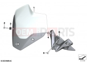 BMW Motorrad BMW 2021 S models S 1000 R (0E51, 0E53) Windshield / mounting 2