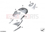 BMW Motorrad BMW 2021 S models S 1000 R (0E51, 0E53) Painted parts YNA5 Racingred solid 2