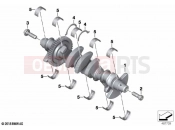 BMW Motorrad BMW 2021 S models S 1000 R (0E51, 0E53) Crankshaft with bearing 2