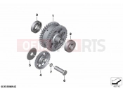 BMW Motorrad BMW 2021 S models S 1000 R (0E51, 0E53) Starter overrunning clutch,reductiongear 2