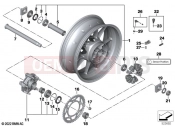 BMW Motorrad BMW 2021 S models S 1000 R (0E51, 0E53) Cast rim, rear 2
