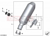 BMW Motorrad BMW 2021 S models S 1000 R (0E51, 0E53) Rear silencer | Rear silencer