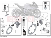 BMW Motorrad BMW 2020 S models S 1000 RR 19 (0E20) Service, brakes