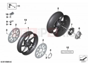 BMW Motorrad BMW 2020 S models S 1000 RR 19 (0E20) Replacement parts carbon wheels