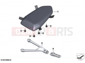 BMW Motorrad BMW 2020 S models S 1000 RR 19 (0E20) Passenger seat with passenger rests