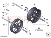 BMW Motorrad BMW 2020 S models S 1000 RR 19 (0E20) Carbon wheels