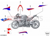 BMW Motorrad BMW 2022 S models S 1000 RR 19 (0E21, 0E23) Stick-on label 2 | Stick-on label 2