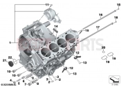 BMW Motorrad BMW 2022 S models S 1000 RR 19 (0E21, 0E23) Engine housing | Engine housing