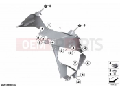 BMW Motorrad BMW 2022 S models S 1000 RR 19 (0E21, 0E23) Air duct, cooler 2