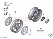 BMW Motorrad BMW 2022 S models S 1000 RR 19 (0E21, 0E23) Retrofitting forged wheels 2