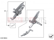 BMW Motorrad BMW 2022 S models S 1000 RR 19 (0E21, 0E23) Footpeg system 2