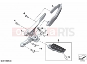 BMW Motorrad BMW 2022 S models S 1000 XR (0E41, 0E43) Footrest, front | Footrest, front