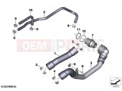 BMW Motorrad BMW 2022 S models S 1000 XR (0E41, 0E43) Cooling system - water hoses | Cooling system - water hoses