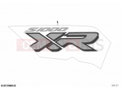 BMW Motorrad BMW 2023 S models S 1000 XR (0E41, 0E43) Stick-on label | Stick-on label