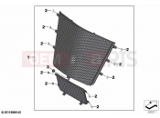 BMW Motorrad BMW 2023 S models S 1000 XR (0E41, 0E43) Protective grille for radiator | Protective grille for radiator