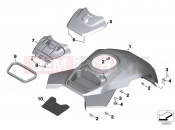BMW Motorrad BMW 2021 S models S 1000 XR (0E41, 0E43) Tank cover, middle
