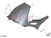 BMW Motorrad BMW 2021 S models S 1000 XR (0E41, 0E43) Rear-wheel cover