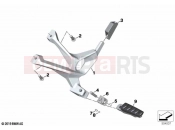 BMW Motorrad BMW 2021 S models S 1000 XR (0E41, 0E43) Rear footrests 2