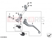 BMW Motorrad BMW 2021 S models S 1000 XR (0E41, 0E43) Clutch control assembly 2 | Clutch control assembly 2