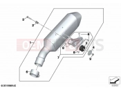 BMW Motorrad BMW 2021 S models S 1000 XR (0E41, 0E43) Rear silencer