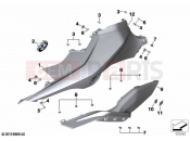 BMW Motorrad BMW 2021 S models S 1000 XR (0E41, 0E43) Tank cover, side 2