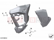BMW Motorrad BMW 2021 S models S 1000 XR (0E41, 0E43) Side trim panel bottom 2