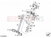 BMW Motorrad BMW 2021 S models S 1000 XR (0E41, 0E43) Fork bridge, bottom / top | Fork bridge, bottom / top