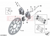 BMW Motorrad BMW 2021 S models S 1000 XR (0E41, 0E43) Front wheel brake 2 | Front wheel brake 2