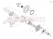 DUCATI STREETFIGHTER V2 REAR WHEEL SPINDLE