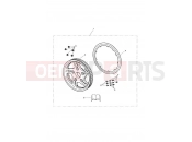 Triumph 2013 THUNDERBIRD Rear Pulley, Chrome