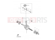 YAMAHA BWS 50 CW50 (5WWV) 2016 CRANKSHAFT & PISTON
