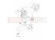YAMAHA BWS 50 CW50 (5WWV) 2016 REAR WHEEL