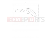 TRIUMPH STREET SCRAMBLER High Mudguard Kit, Painted