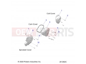 INDIAN CHIEF DARK HORSE 116 ALL OPTIONS (R01) (N23DMDBH) ENGINE | ENGINE, RH SIDE COVERS - N23DMDBH ALL OPTIONS (201282C)