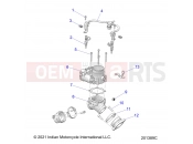 INDIAN 2024 SCOUT SIXTY ALL OPTIONS (R01) - N24MSA11/MSB11 ENGINE » ENGINE, THROTTLE BODY/FUEL RAIL - ALL OPTIONS (201389C)