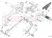 DUCATI Panigale V4 SP2 Left footrest & gear shift pedal